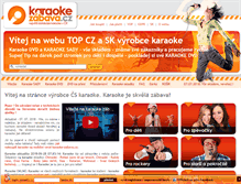 Tablet Screenshot of karaoke-zabava.cz